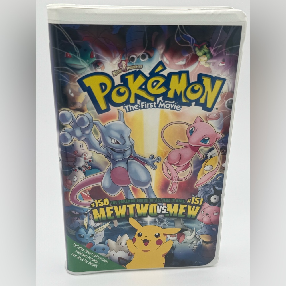 Pokémon the First Movie: Mewtwo vs Mew VHS 2000 Clamshell, Pokemon, Collector